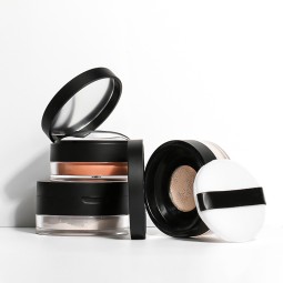 Setting Powder Supplier - White Pink Container Cosmetics Wholesale 2024 Refillable