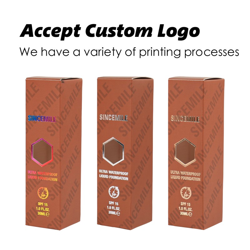 Cosmetics Liquid Foundation Manufacturer - Rose Golden Black Frosted Square Bottle Maquillaje