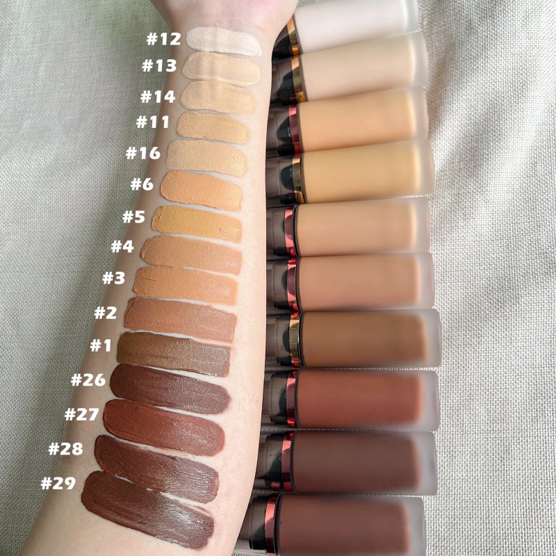 Cosmetics Liquid Foundation Manufacturer - Rose Golden Black Frosted Square Bottle Maquillaje