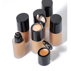 Makeup Liquid Foundation Supplier - Pink Clear Bottle Private Label Waterproof Makeup Products