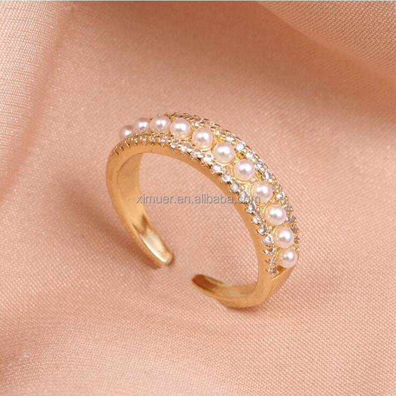 Lady Crystal Rings Supplier - Newest Lady Crystal Rings Diamond 2 Gram Gold Ring