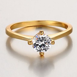 Gold Diamond Ring Factory - Wholesale Latest Elegant Lady Gold Diamond Ring