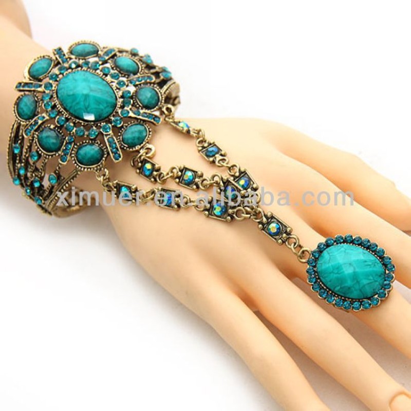 Finger Ring Bracelet Factory - Fashion Gemstone Finger Ring Bracelet