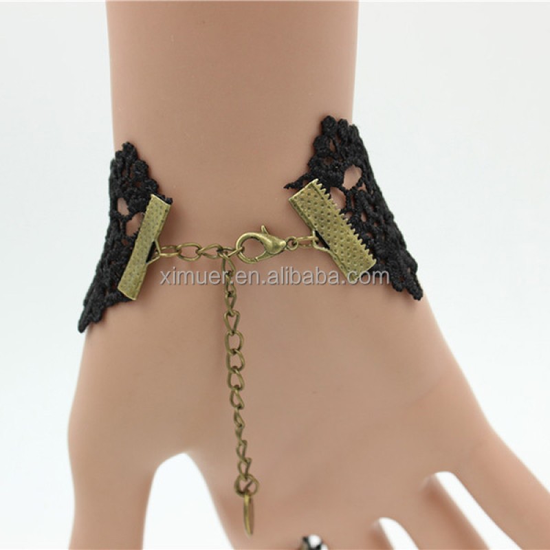 Lace Bracelet Factory - Latest Popular Women Vintage Lace Bracelet with Rings