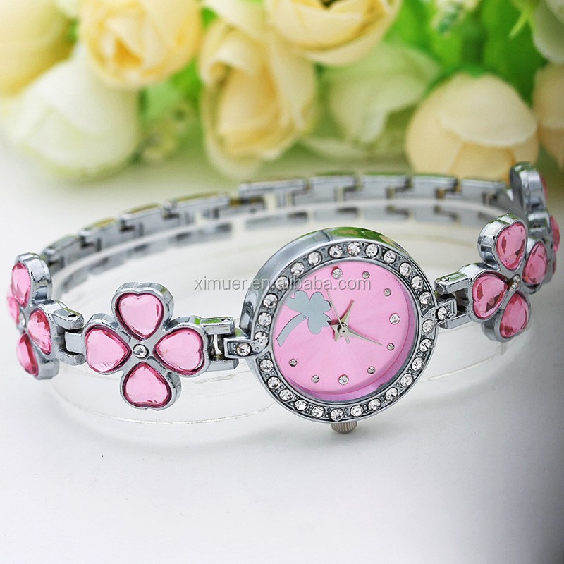 Quartz Watch Supplier - New Products Quartz Lady Wrist Watch Clover Bracelet Watch