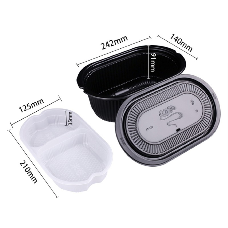 Plastic Food Box Supplier - Food Grade PP Plastic Self-Heating Hot Pot Rice Container Multi-Purpose Pouch