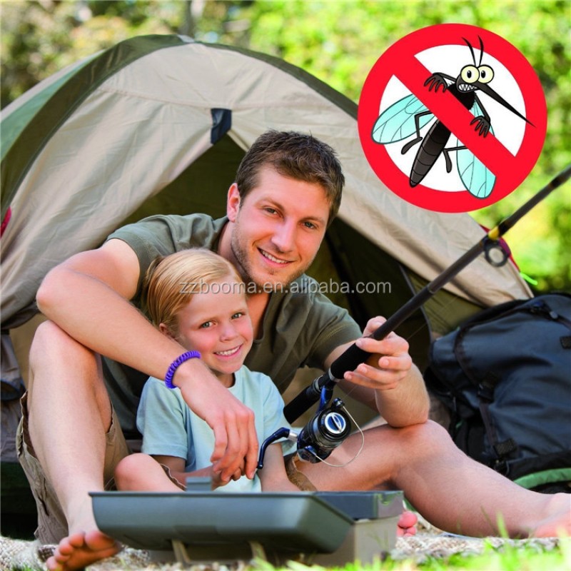 Mosquito Repellent Bracelet Manufacturer - 20-Pack 100% Natural Plant Based Oil Non-Toxic Travel