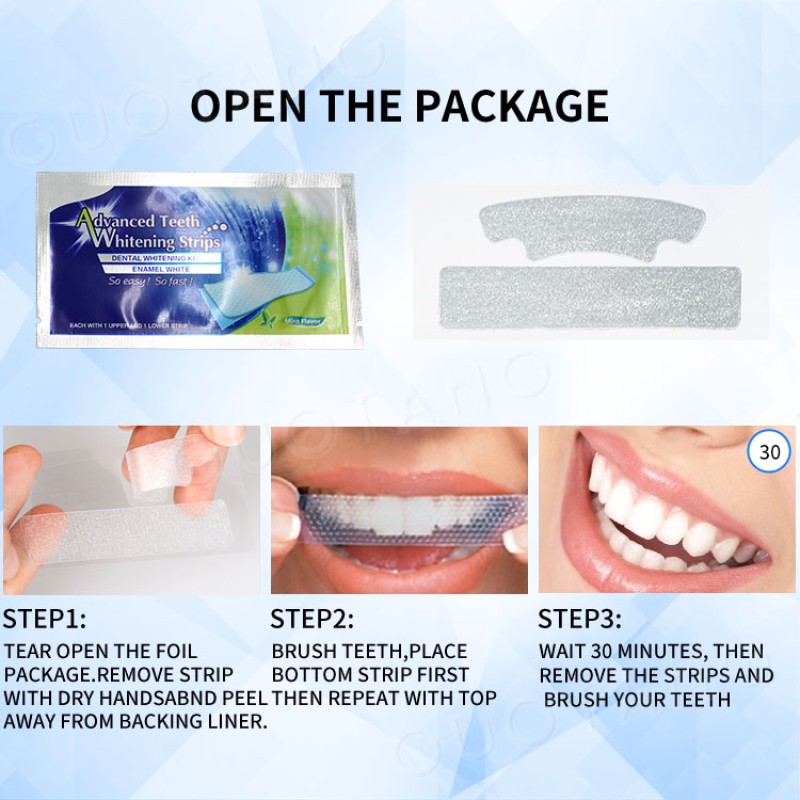 Daily Use Whitening Strips Supplier - Convenient Reduced Sensitivity Silicone for Whitening Teeth