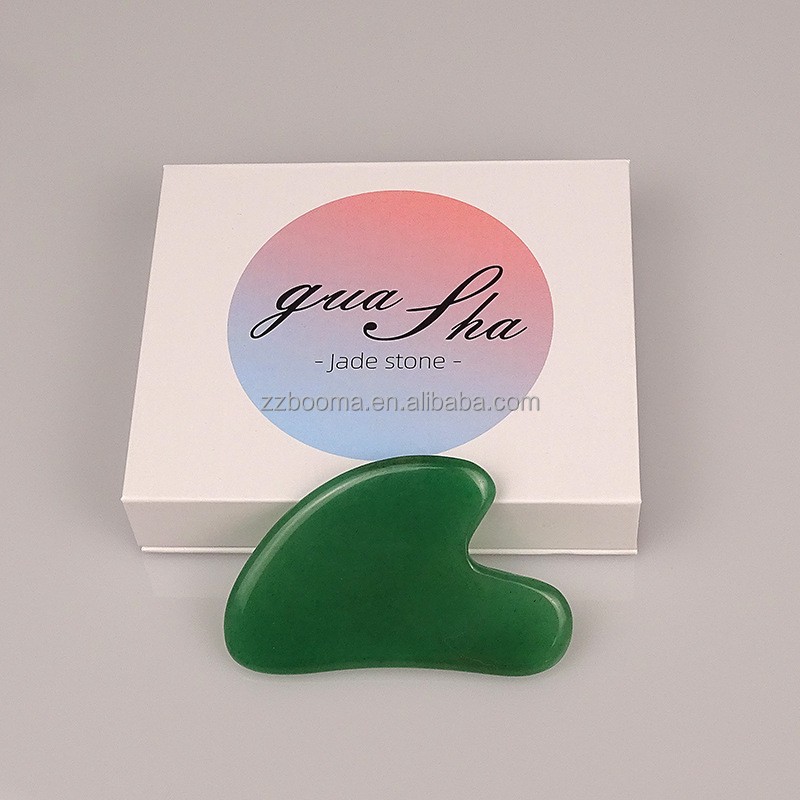 GuaSha Stone Manufacturer - New Product 2025 Jade Gua Sha Facial Massage Tool Neck Hands