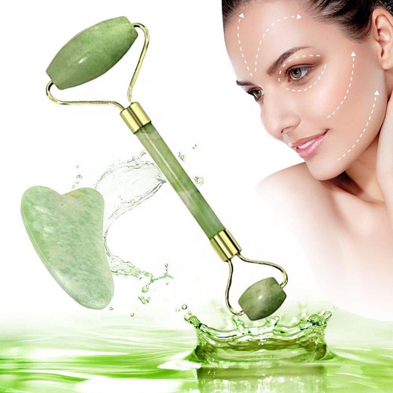 Jade Roller Supplier - Gua Sha Facial Beauty Roller Skin Care Tools Muscle Relaxation