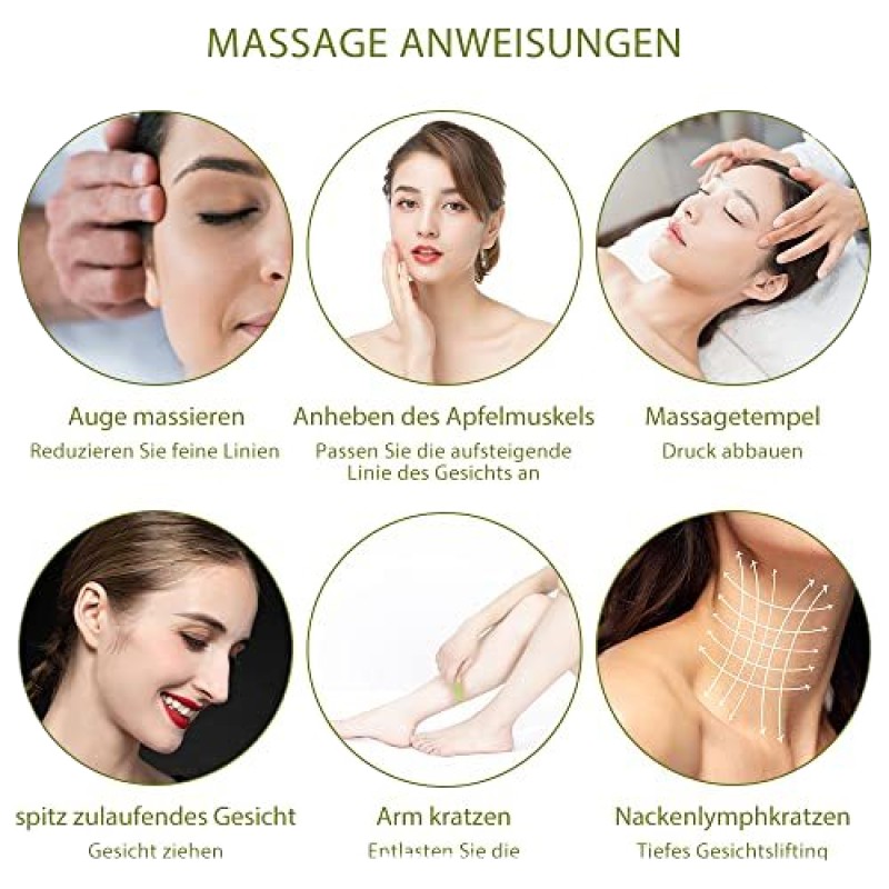 GuaSha Tool Factory - Best Selling 2024 Real Green Jade Heart-Shaped Crystal Face Roller