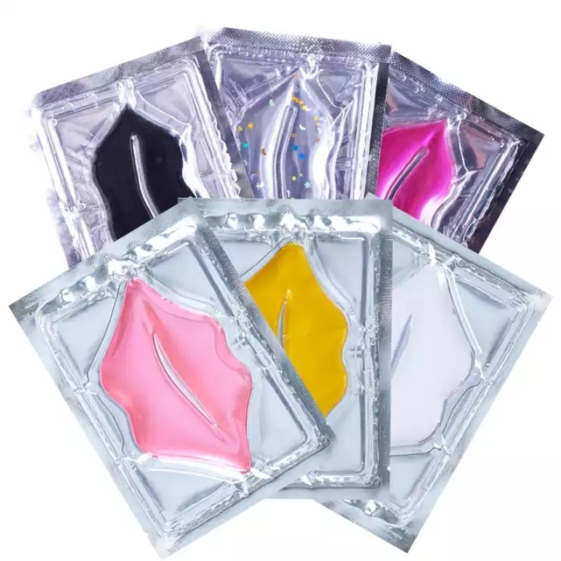 Collagen Lip Spa Mask Supplier - 24K Gold Collagen Lip Spa Crystal Lip Mask Sheet Private Label Lips Patch