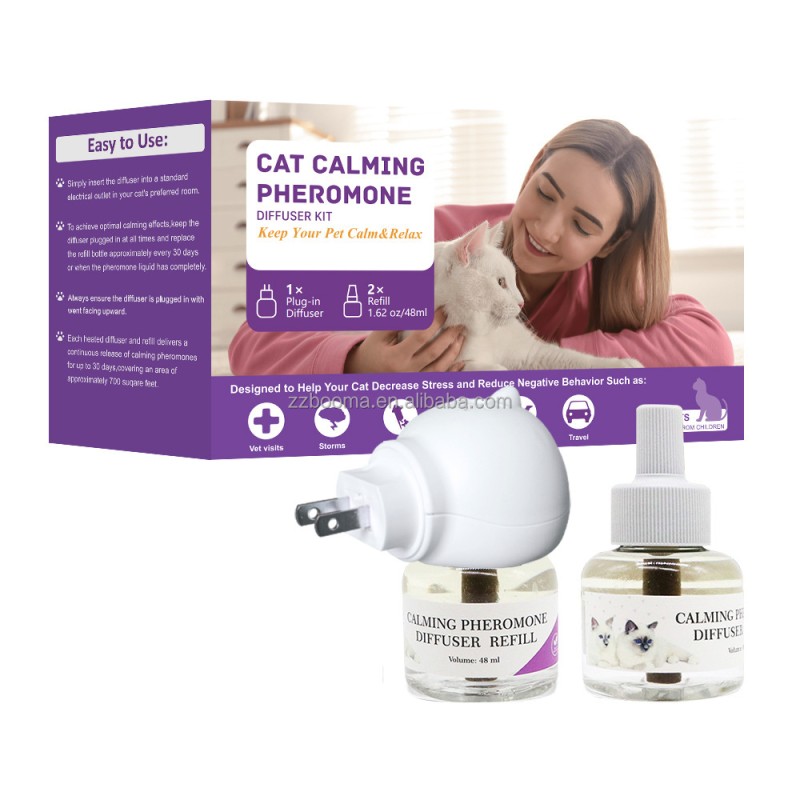 Cat Pheromones Diffuser Factory - Multi-Purpose Household Chemicals Refills Help Anxiety Stress Reduction