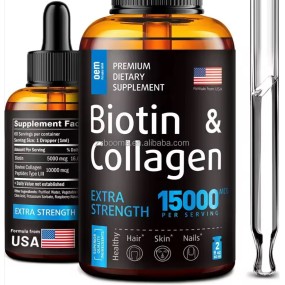 Biotin Hair Growth Oil Supplier - Customized Biotin Collagen Drops Hair Vitamin Supplement Healthy Growth