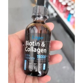 Biotin Liquid Drops Factory - OEM Private Label Biotin Collagen Skin Whitening Hair Growth Supports