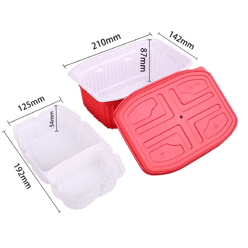 Food Grade Plastic Box Manufacturer - Wholesale Self Heating Box With Divided Inner Tray High Quality