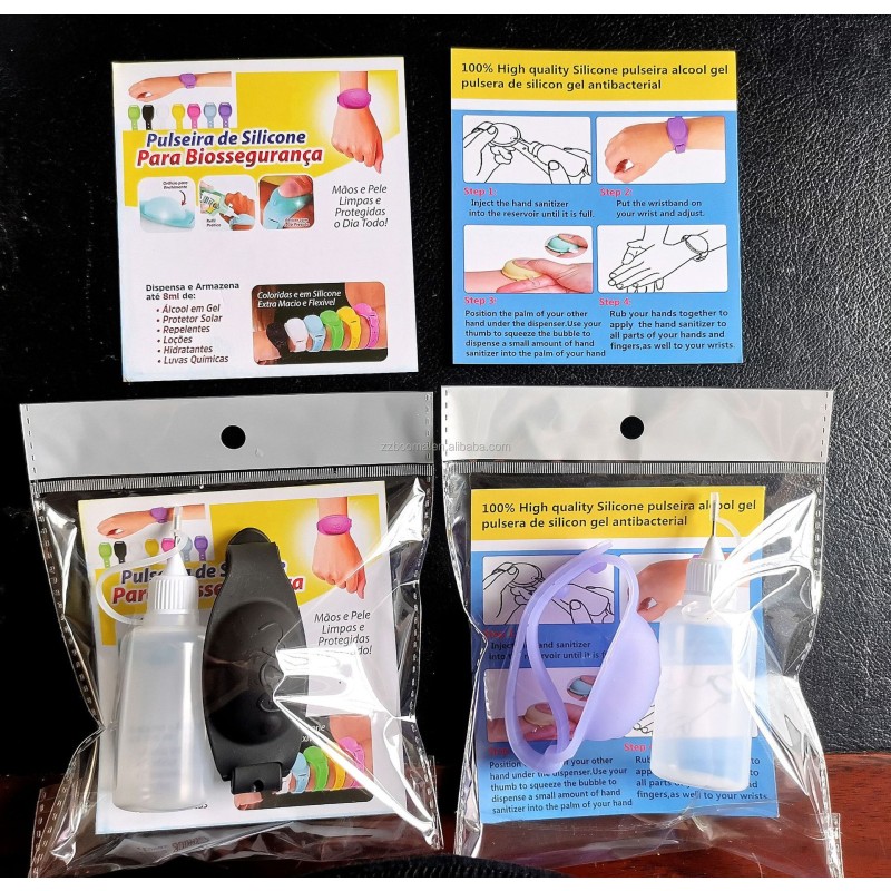 Silicone Wristband Hand Sanitizer Supplier - Silicone Bracelet Sub-packing Silicon Hand Sanitizer Bracelet