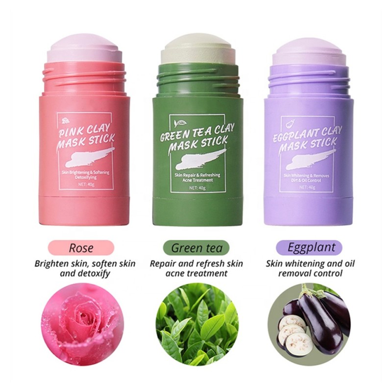 Green Tea Clay Stick Manufacturer - Hot Selling Purifying Clay Stick for Repairing Refreshing Skin