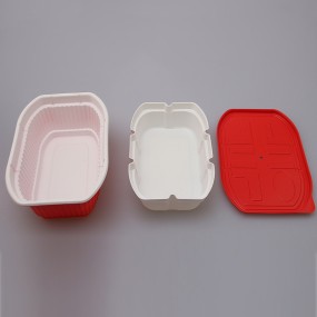 Food Warmer Container Manufacturer - Fast Shipping Self Heating Hot Pot Rice Noodles Box with Inner Tray Food Grade PP