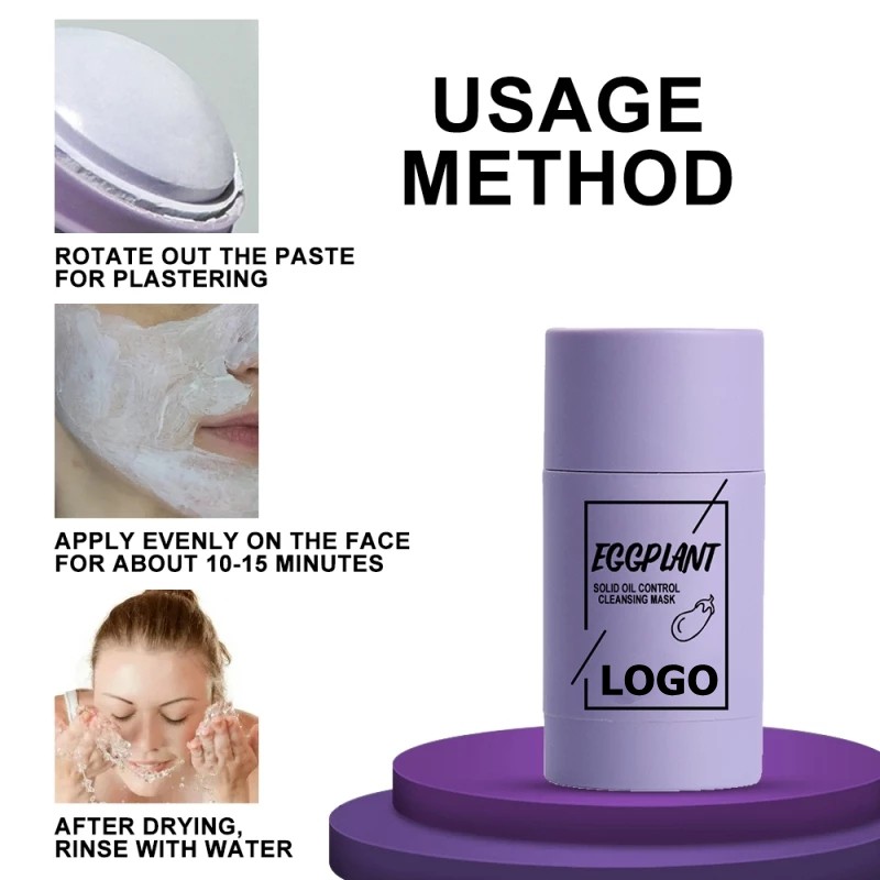 Orange Musk Stick Supplier - Cleansing Whitening Acne Mud Mask Lazy Facial Mask