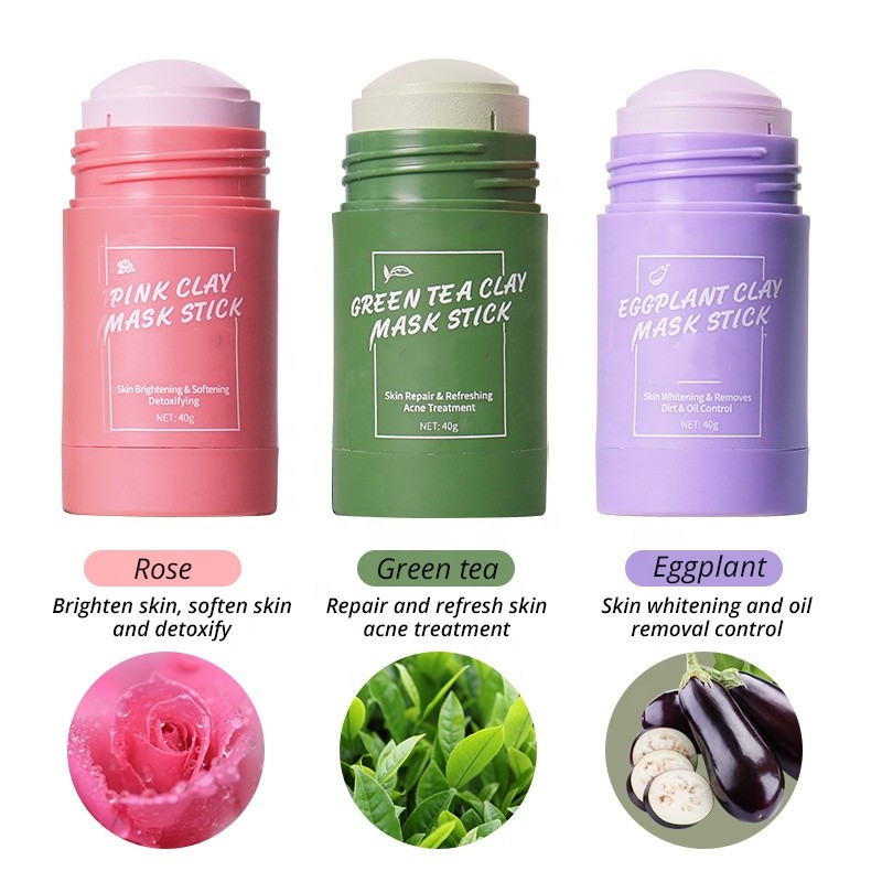 Green Tea Mask Stick Manufacturer - Skin Care Organic Facial Mask Beauty Cleansing Whitening