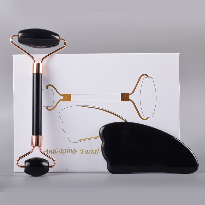 Jade Roller Set Manufacturer - Wholesale Natural Jade Stone Gua Sha Set Face Body Massager