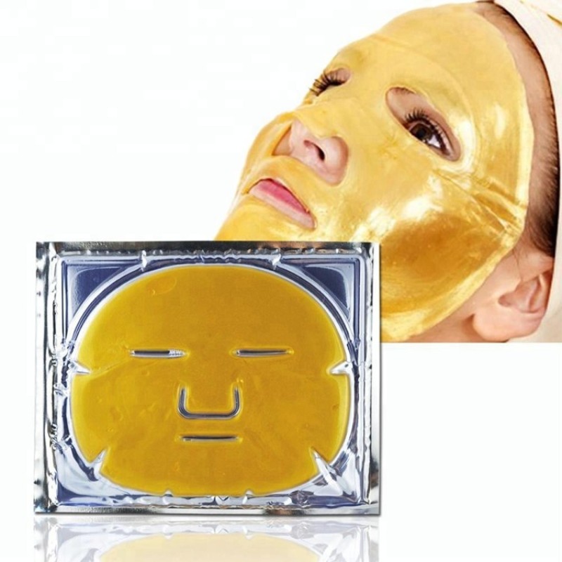 Natural Mask Essence Supplier - Private Label Replenishment Essence 24k Gold Bio Collagen Facial Mask Crystal
