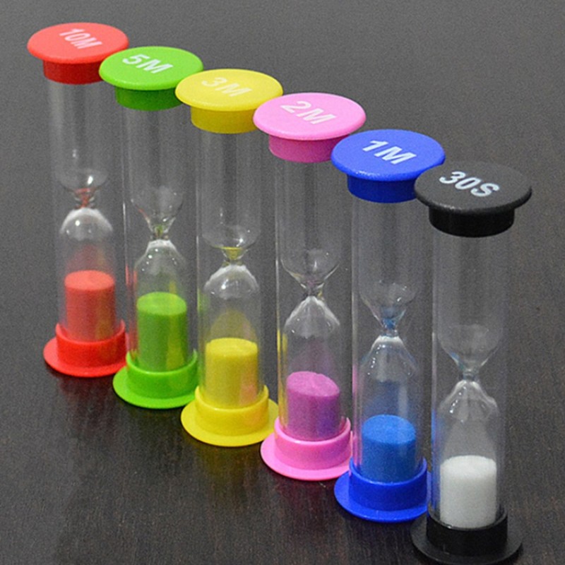 Plastic Hourglass Manufacturer - 30S Sand Timer Set Plastic Wood for Kids Brush Teeth Gift