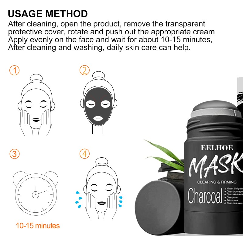 Bamboo Charcoal Mask Stick Supplier - Private Label Face Clay Mask Purifying Solid Mask