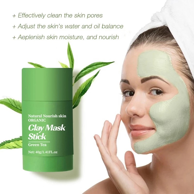 Green Tea Clay Stick Manufacturer - Hot Selling Purifying Clay Stick for Repairing Refreshing Skin