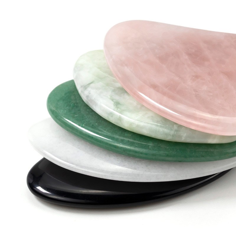 Jade Gua Sha Board Manufacturer - Natural Heart Lightening Facial Beauty Scraping Tool