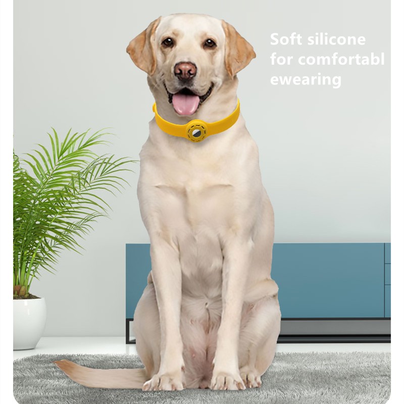 AirTag Dog Collar Manufacturer - New Products Pet Air Tag PU Color Matching Webbing Dog Collar