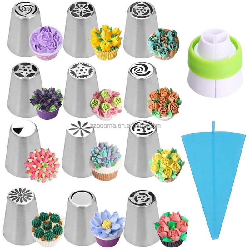 Russian Rose Tips Supplier - Nozzle for Cake Cupcake Decorating Icing Piping Russian Rose Tips