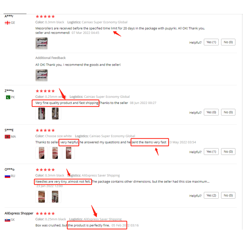 Derma Roller Factory - Beard 540 Micro-Needling Roller for Hair Re-Growth Skin Care