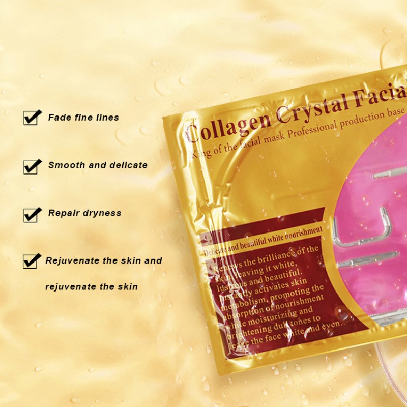 Private Label Face Mask Manufacturer - 5PCS Bestseller Korean Beauty Cosmetics Skin Care 24K Gold Gel Collagen Custom