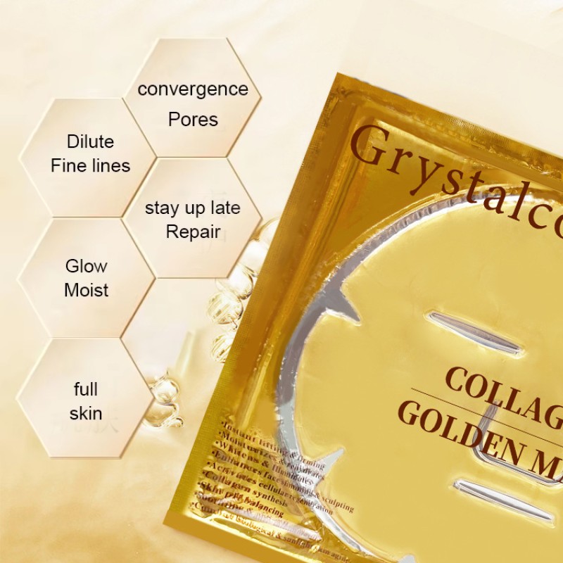 Private Label Face Mask Manufacturer - 5PCS Bestseller Korean Beauty Cosmetics Skin Care 24K Gold Gel Collagen Custom
