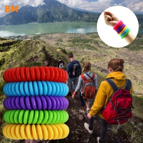 Mosquito Repellent Bracelet Manufacturer - 20-Pack 100% Natural Plant Based Oil Non-Toxic Travel