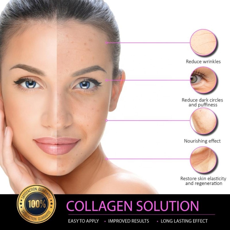 Facial Mask Sheet Manufacturer - Natural Korean Fabric Crystal Collagen 24K Gold Face Mask