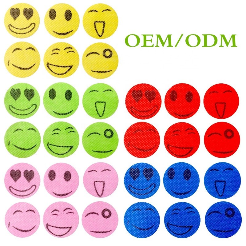 Mosquito Repellent Patches Factory - OEM 100% Safe Yellow Round Anti Mosquito Sticker Kids Adults