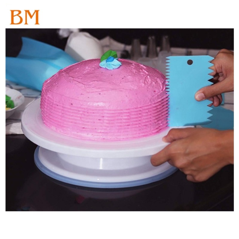 Professional Cake Tools Supplier - 107 PCS Baking Supplies Rotating Turntable Stand Piping Bags