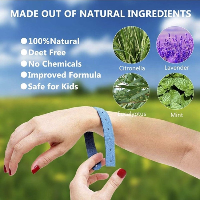 Non-Toxic Anti-Mosquito Bracelet Manufacturer - Trending DEET-Free Natural Plant Essential Oil Waterproof