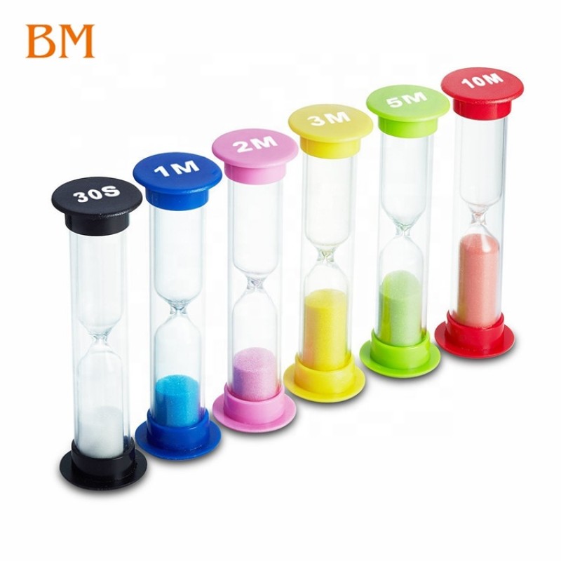 Colored Sand Timer Supplier - for Kids Classroom Kitchen Home 30sec-10 Minutes Hourglass Games