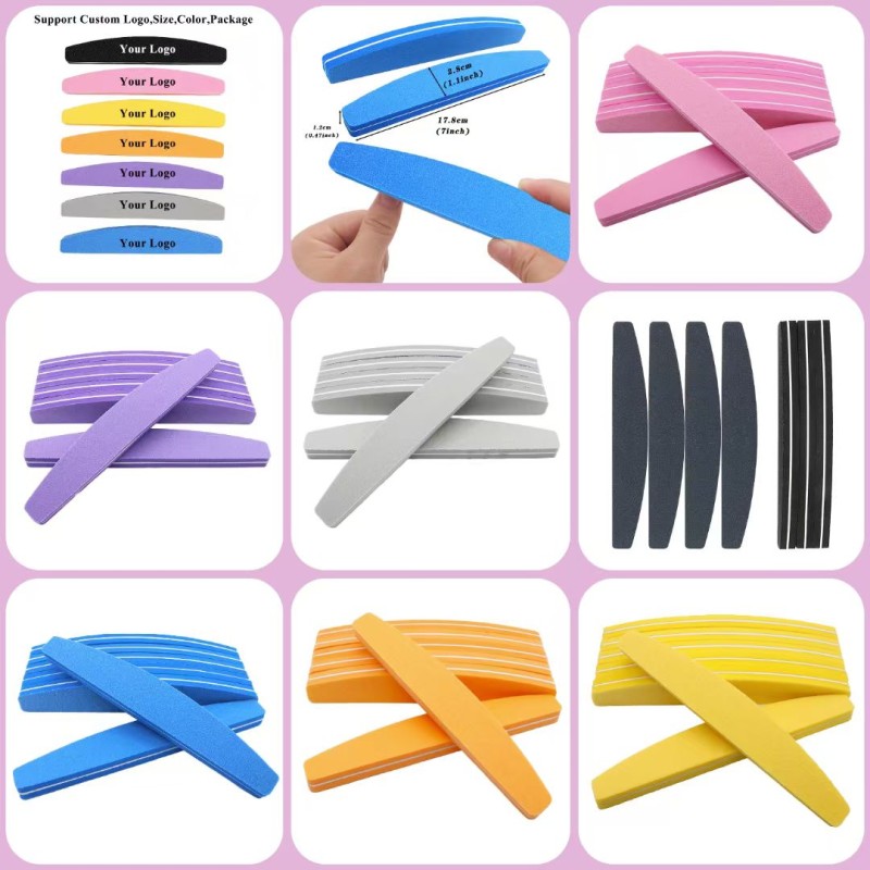 Reusable Nail File Manufacturer - High Quality Custom Logo Double-Sided Nail File
