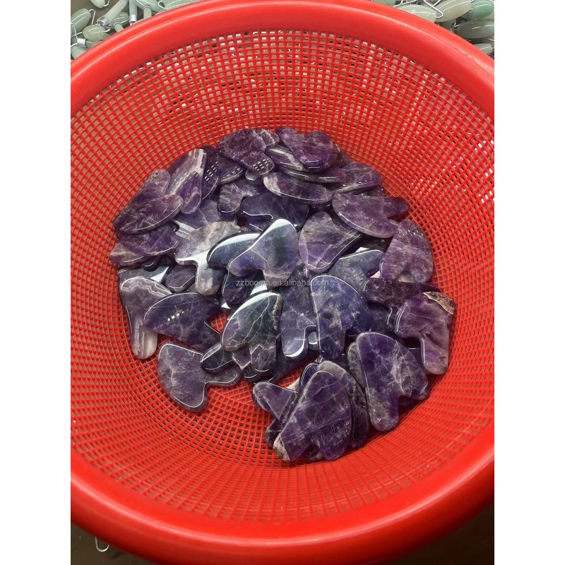 GuaSha Stone Manufacturer - New Product 2025 Jade Gua Sha Facial Massage Tool Neck Hands