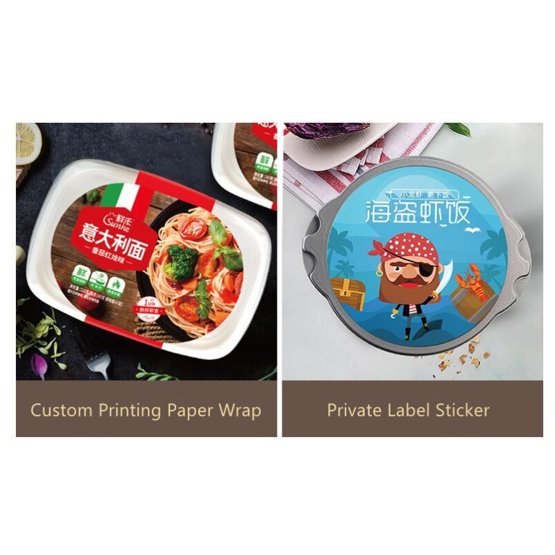 Food Warmer Container Manufacturer - Fast Shipping Self Heating Hot Pot Rice Noodles Box with Inner Tray Food Grade PP