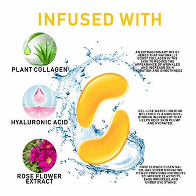 Under Eye Patches Manufacturer - Private Label Skincare Bestseller Hot Products Dark Circles 24K Gold Powder Gel Collagen