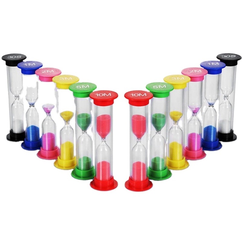 Plastic Hourglass Manufacturer - 30S Sand Timer Set Plastic Wood for Kids Brush Teeth Gift