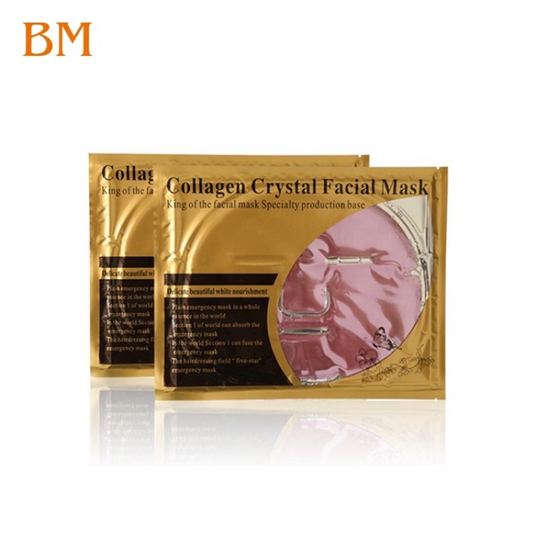 Natural Mask Essence Supplier - Private Label Replenishment Essence 24k Gold Bio Collagen Facial Mask Crystal