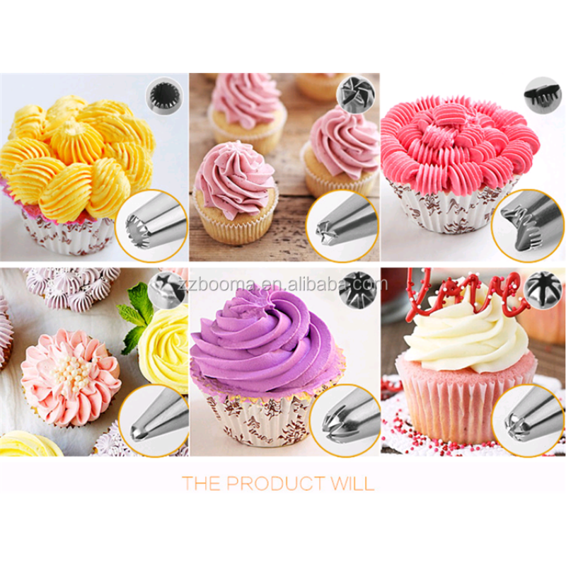 Silicone Pastry Bag Manufacturer - Birthday Cake Tools Silicone Pastry Bag Russian Piping Tips