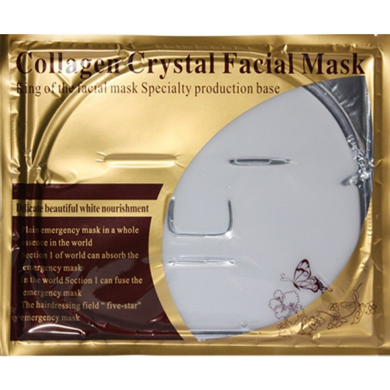 Natural Mask Essence Supplier - Private Label Replenishment Essence 24k Gold Bio Collagen Facial Mask Crystal